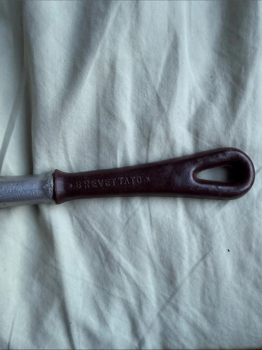 1950s Small Milk Warming Pan Made by Metasco in Italy